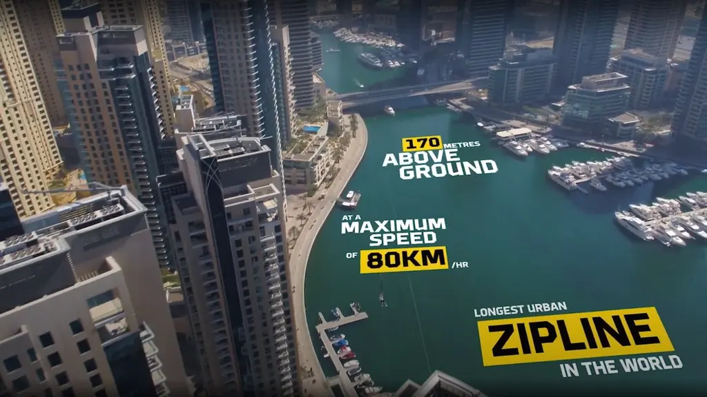 XLine 두바이 마리나 집라인(XLine Dubai Marina)