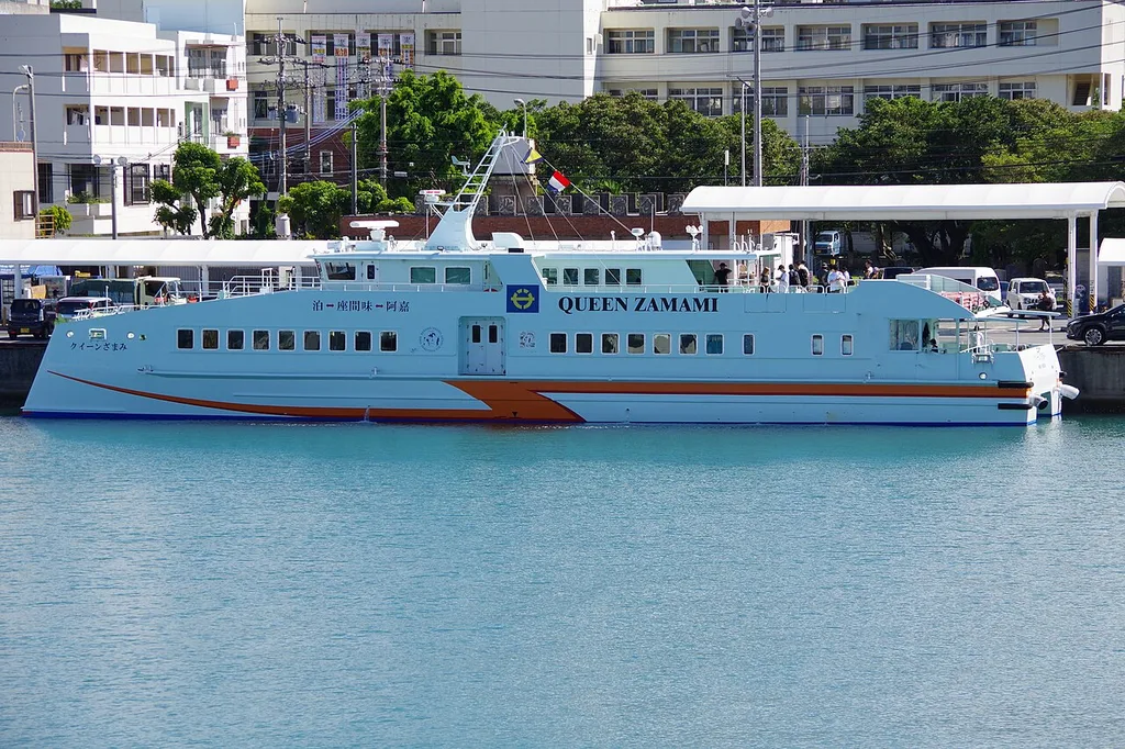 자마미섬 고속선 왕복(クイーンざまみ · 那覇泊港⇔座間味港)