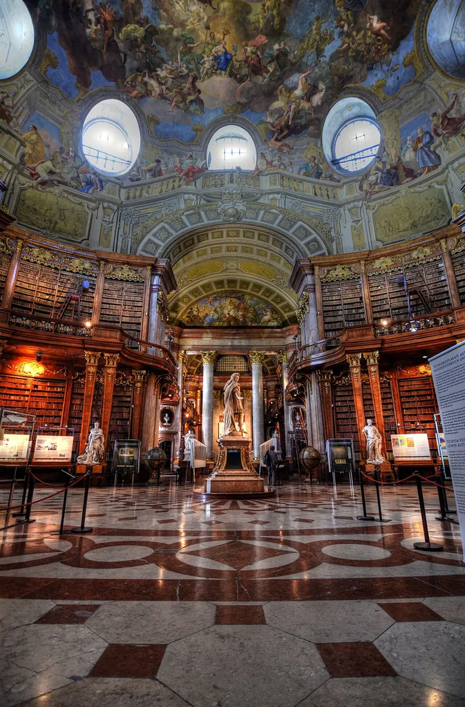 오스트리아 국립도서관 프룽크잘(Prunksaal der Österreichischen Nationalbibliothek)